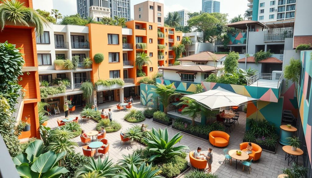 community-centric designs in collaborative living spaces