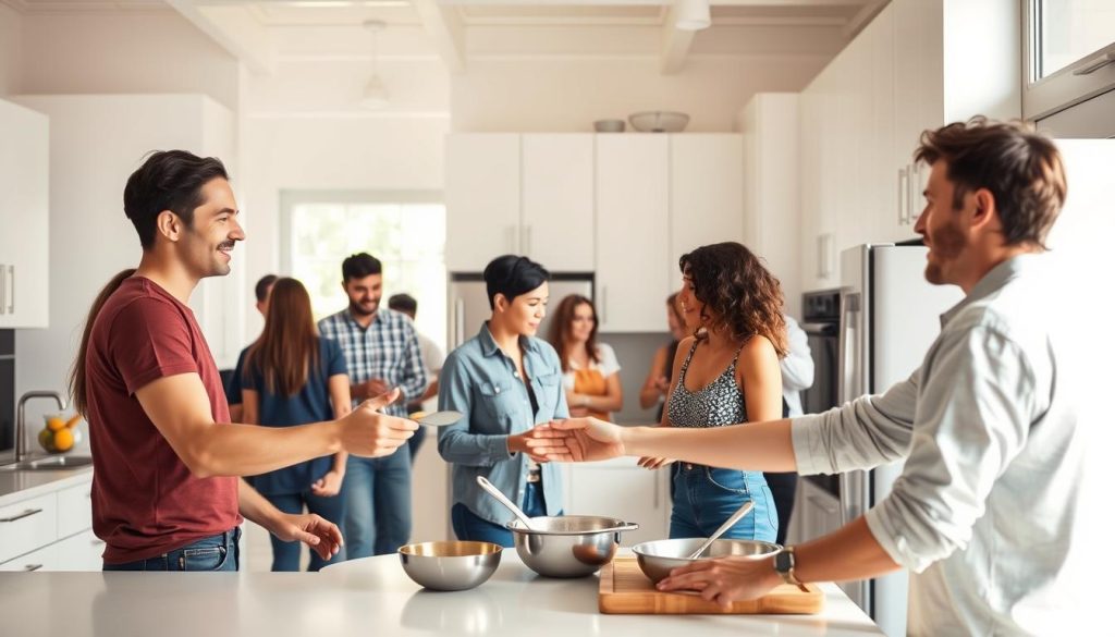 kitchen etiquette in communal cooking spaces