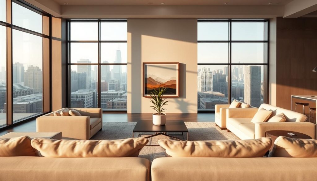 modern furnishings
