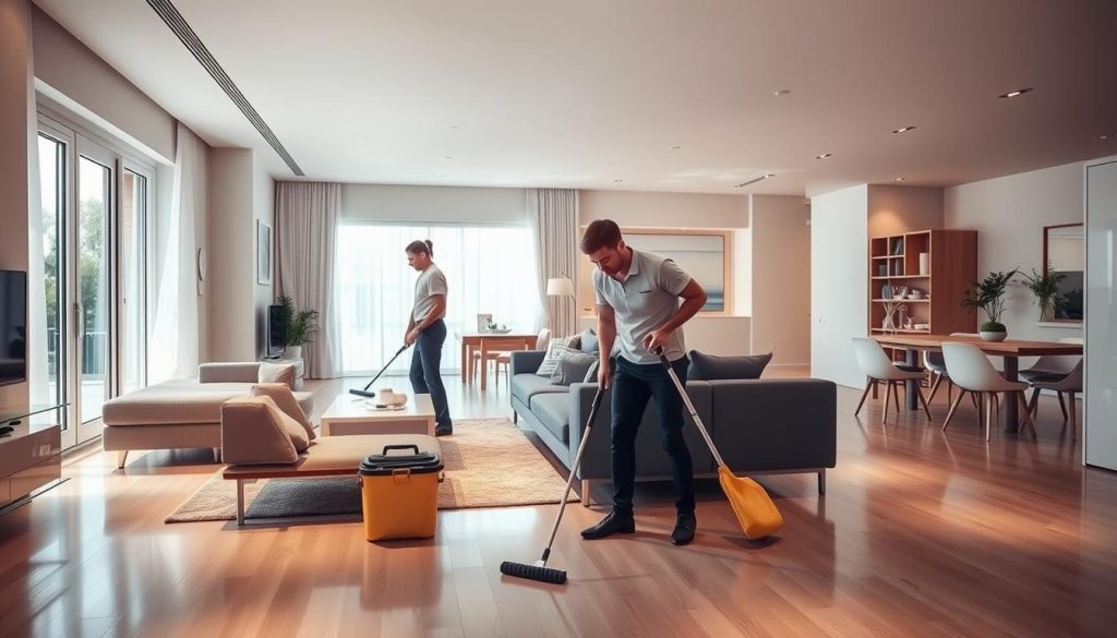 professional cleaning services in communal living spaces