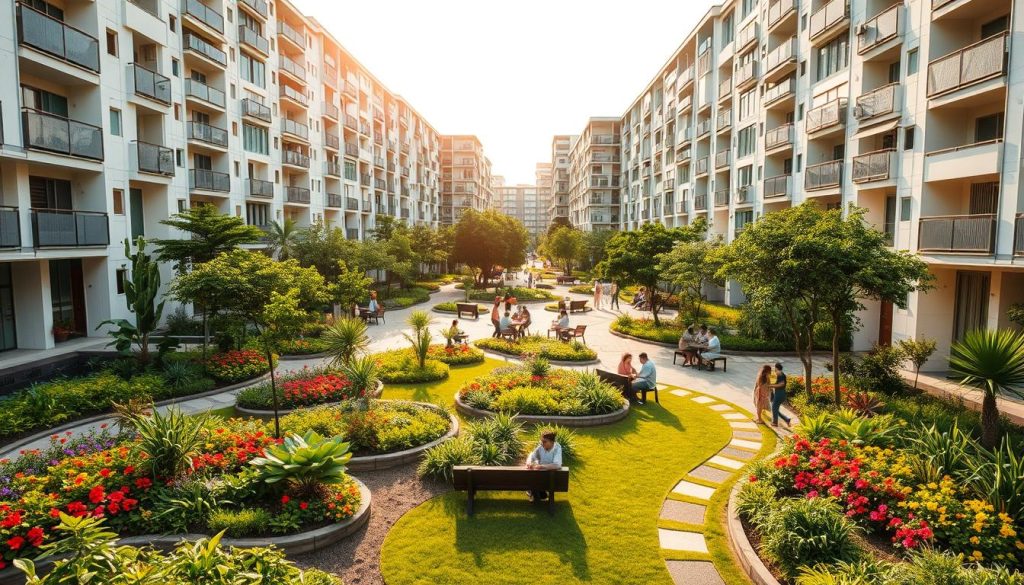 Affordable housing Singapore community spaces