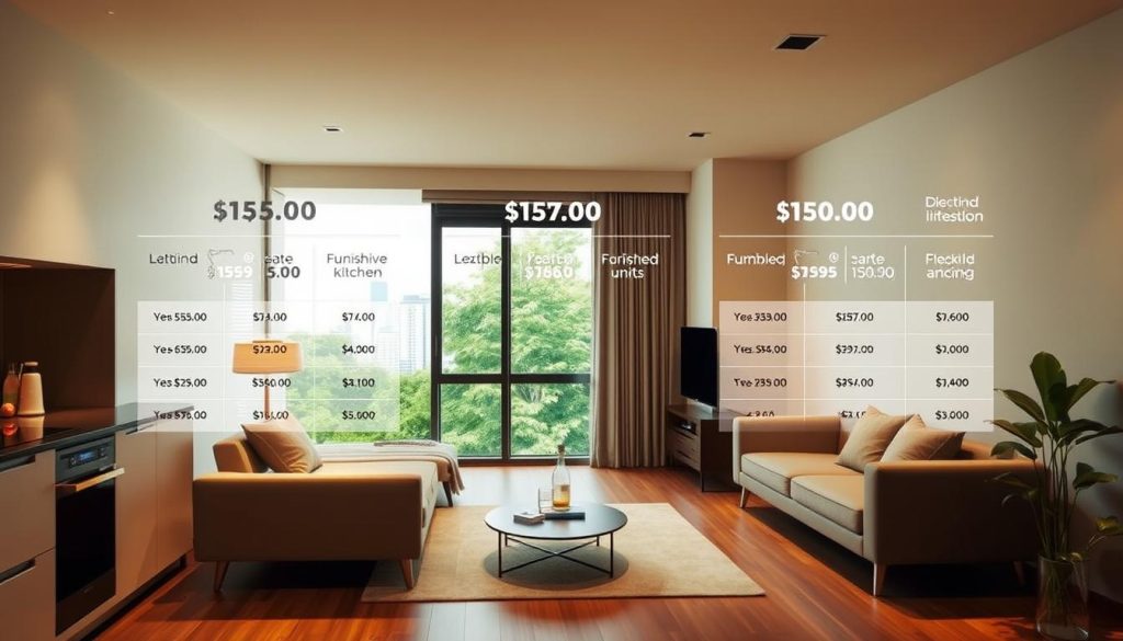 Singapore accommodation pricing details for furnished coliving spaces