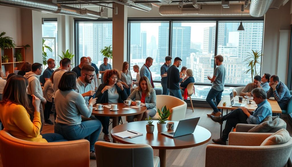 community networking events in coworking space