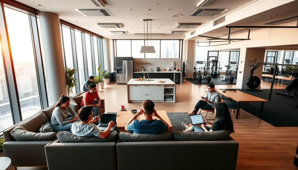 modern amenities in coliving singapore