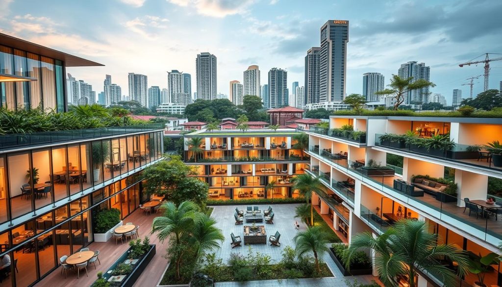 modern shared living community in Singapore