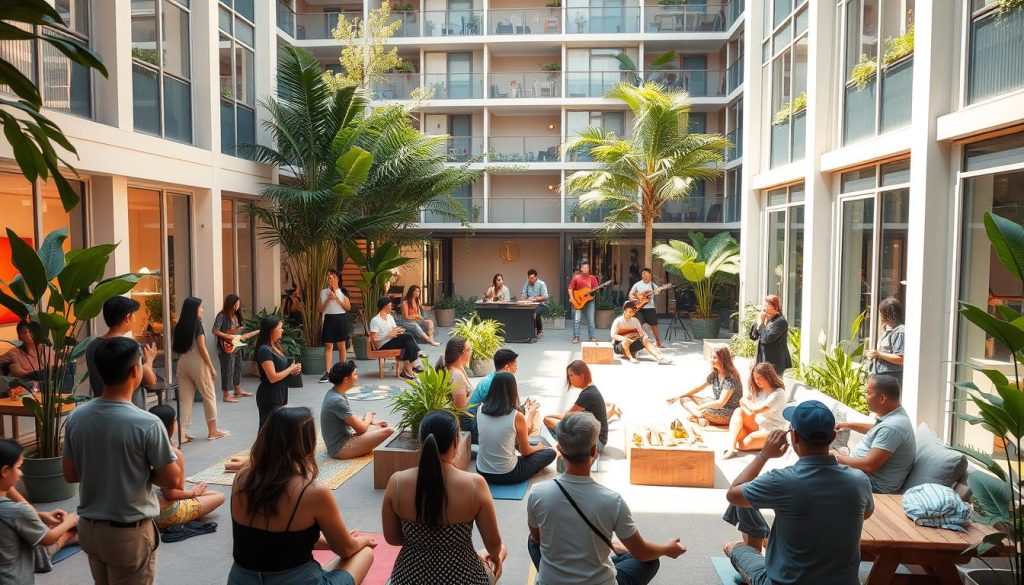sustainable coliving Singapore community events
