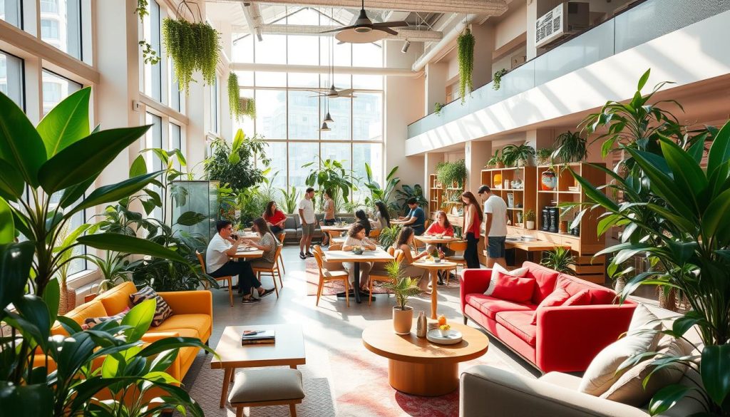 vibrant community living spaces