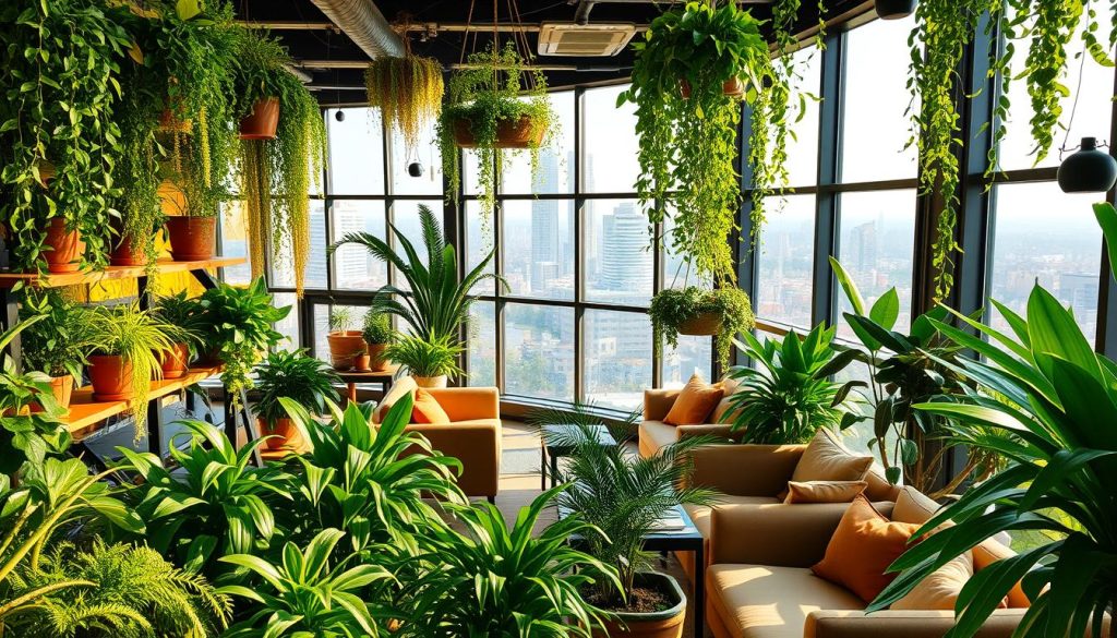 biophilic design elements in co-living spaces