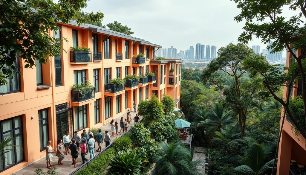 co-living cluster housing in Singapore
