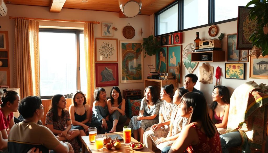 cultural exchange in co-living spaces