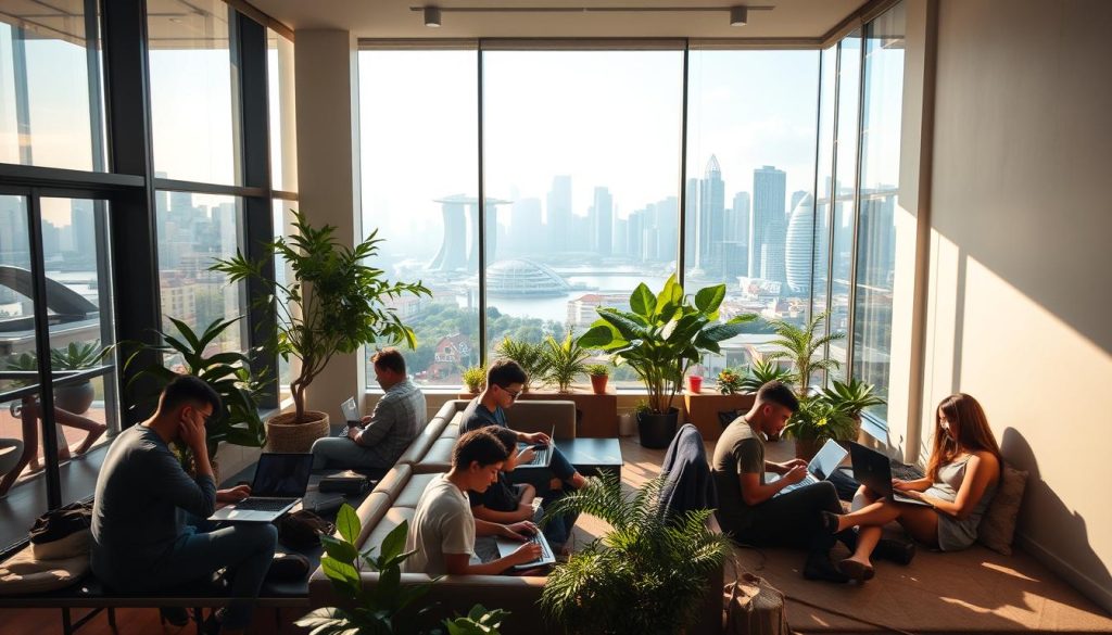 digital nomad co-living Singapore