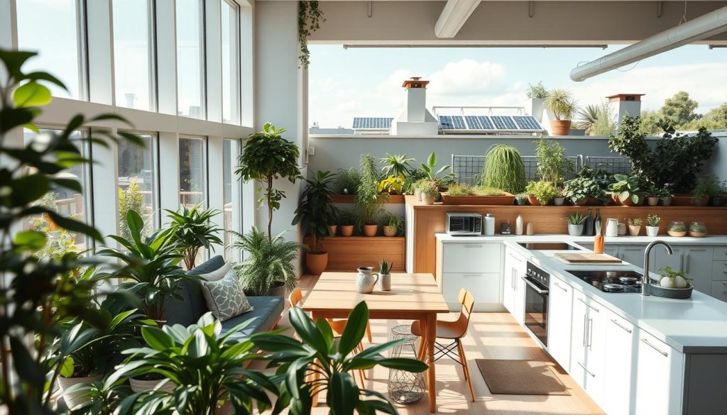 sustainability features in co-living spaces