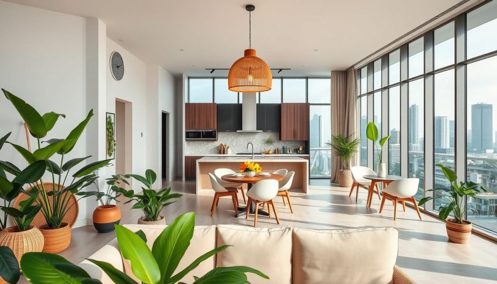 Singapore-inspired co-living interior design
