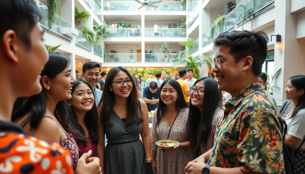 co-living Singapore community events