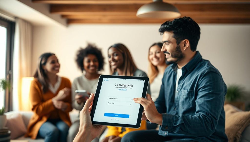 co-living application process