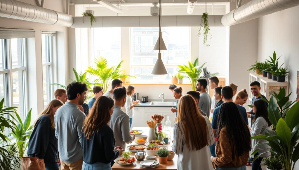 co-living community viewing