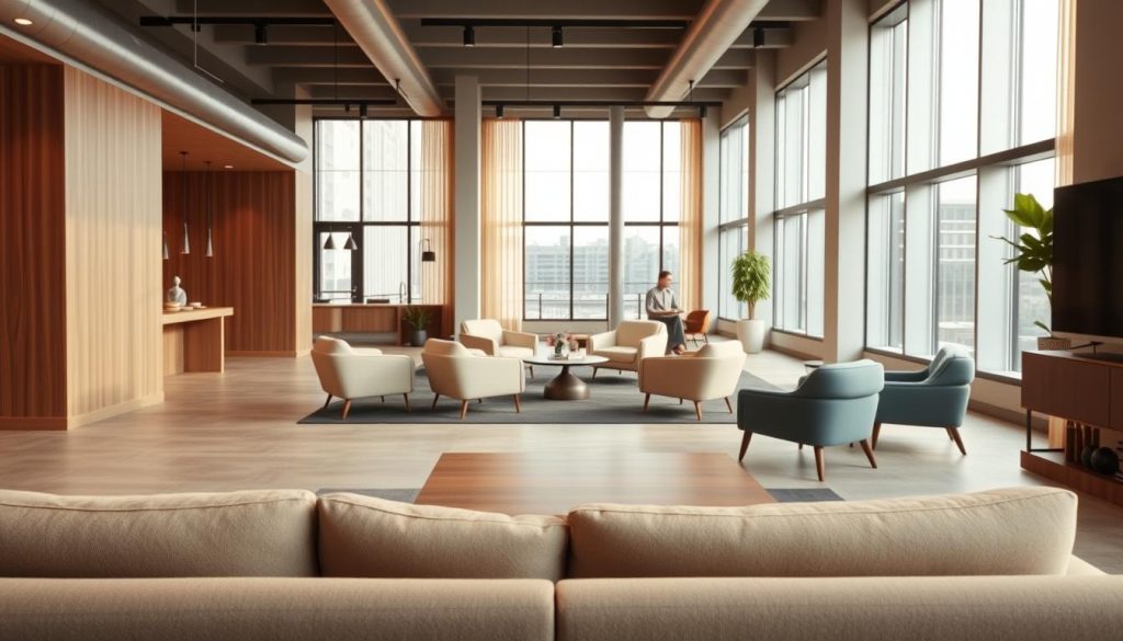 co-living spaces modern furnishings