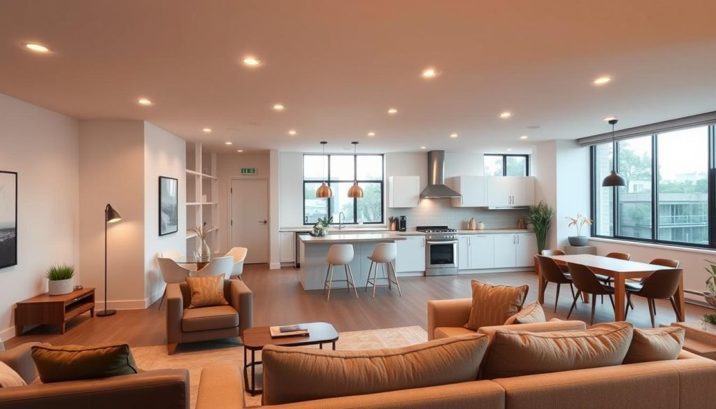fully furnished co-living spaces
