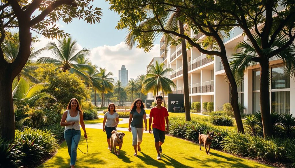 pet-friendly co-living community
