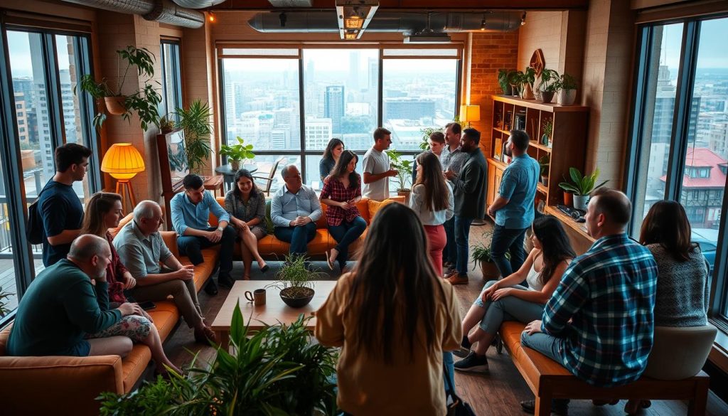 co-living community networking