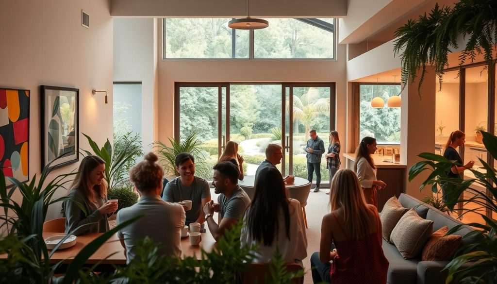 co-living hotel community