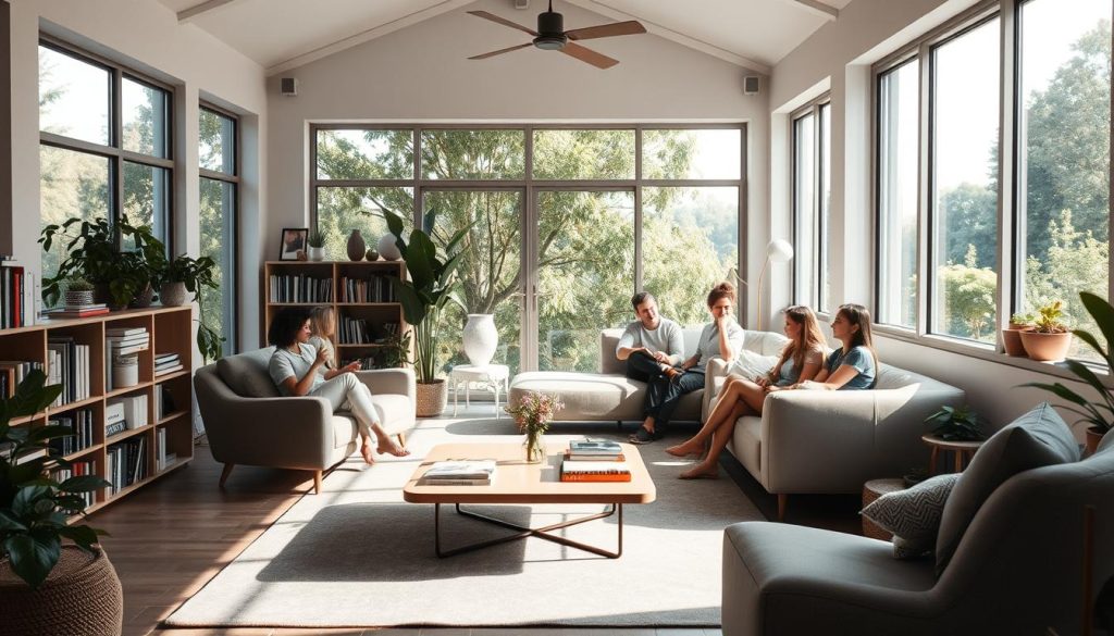 co-living space viewing