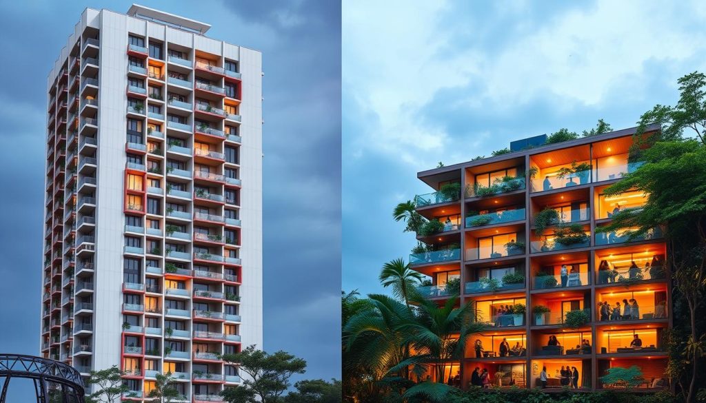 co-living vs traditional housing