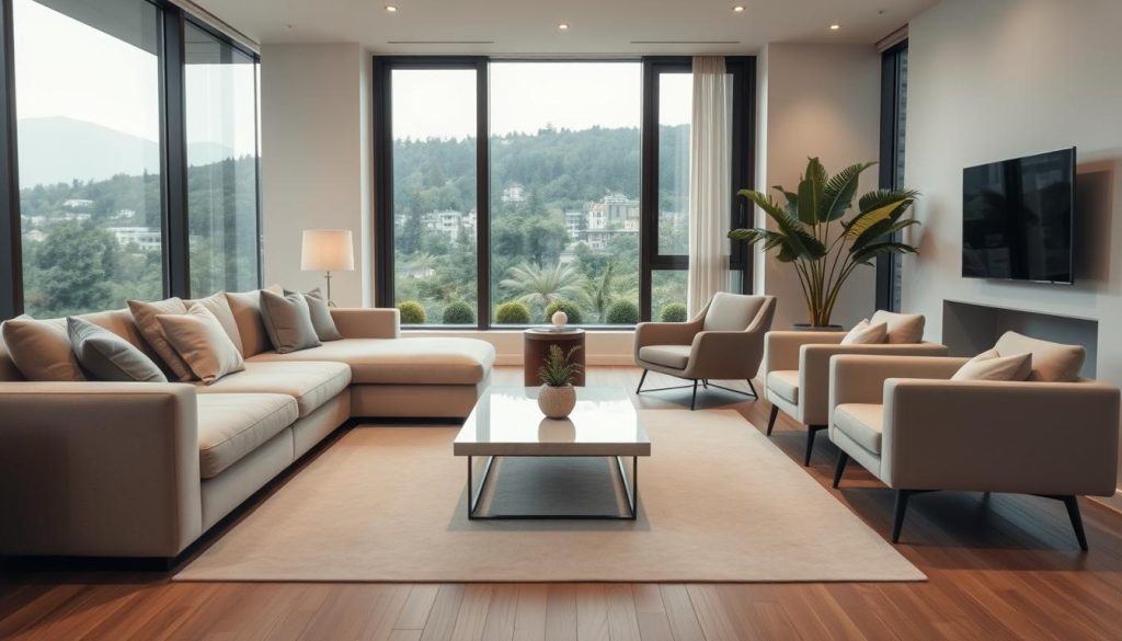 modern furnishings