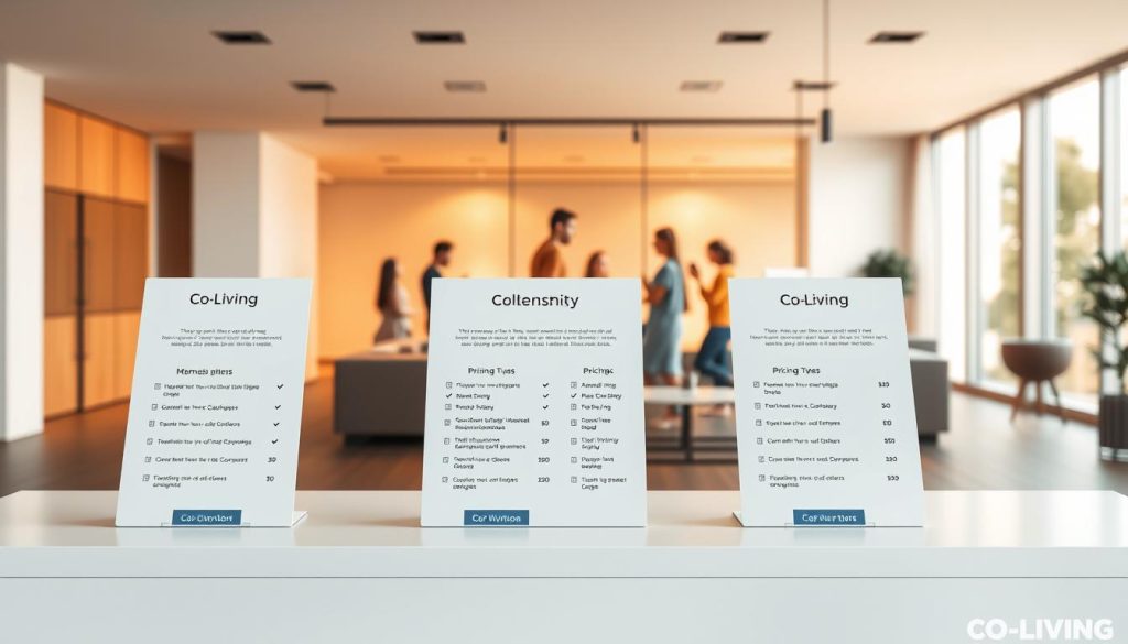 co-living pricing