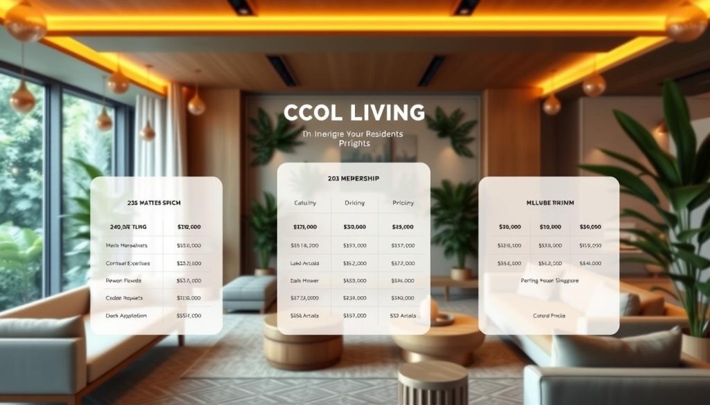 co-living pricing options