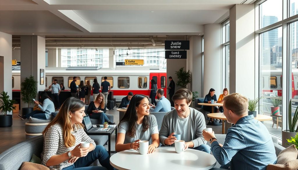 co-living spaces near public transport