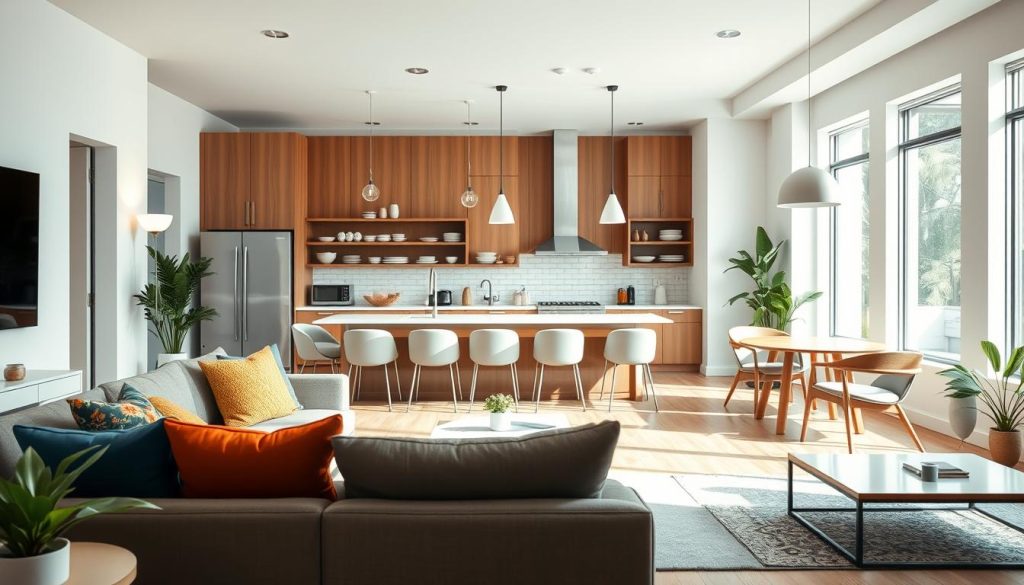 functional furniture and private living spaces